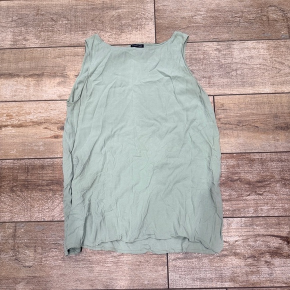 Eileen Fisher Light Sage Green Sleeveless Blouse
